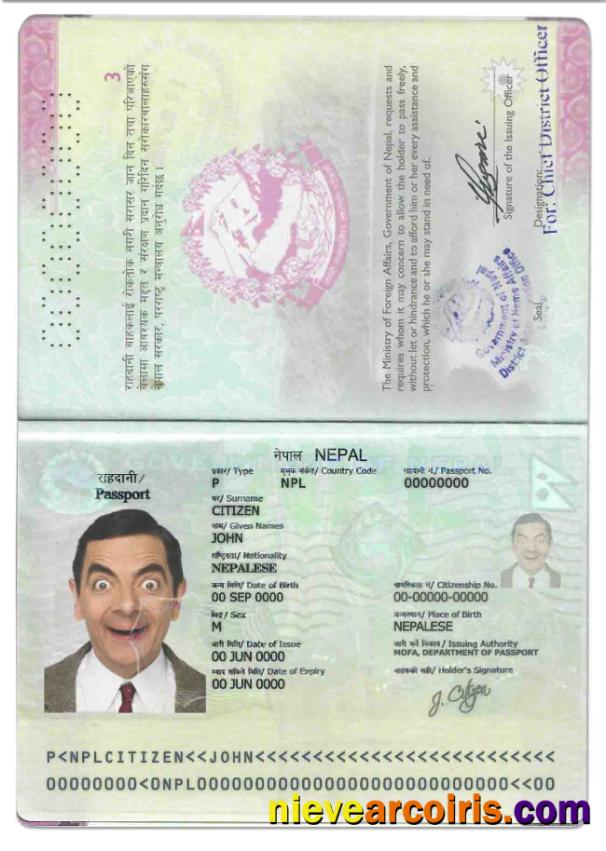 Nepal passport